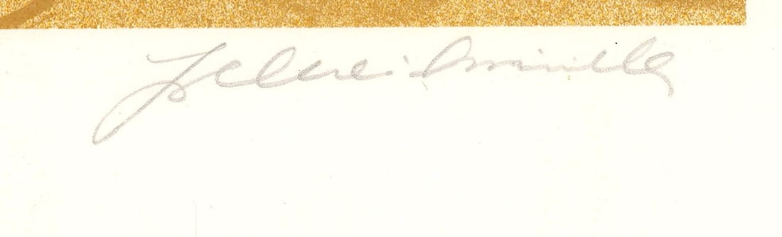 Multico LEE DUBIN Family Portrait SIGNED 22.5" x 24.25" Lithograph 1985 Folk Art - 2