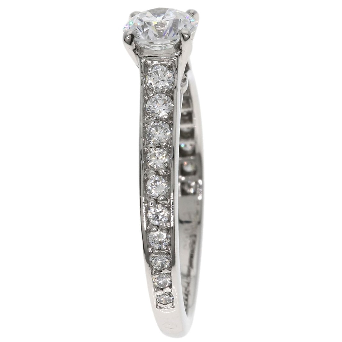PT950 CARTIER Solitaire Diamond # 47 Ring Platinum - 3
