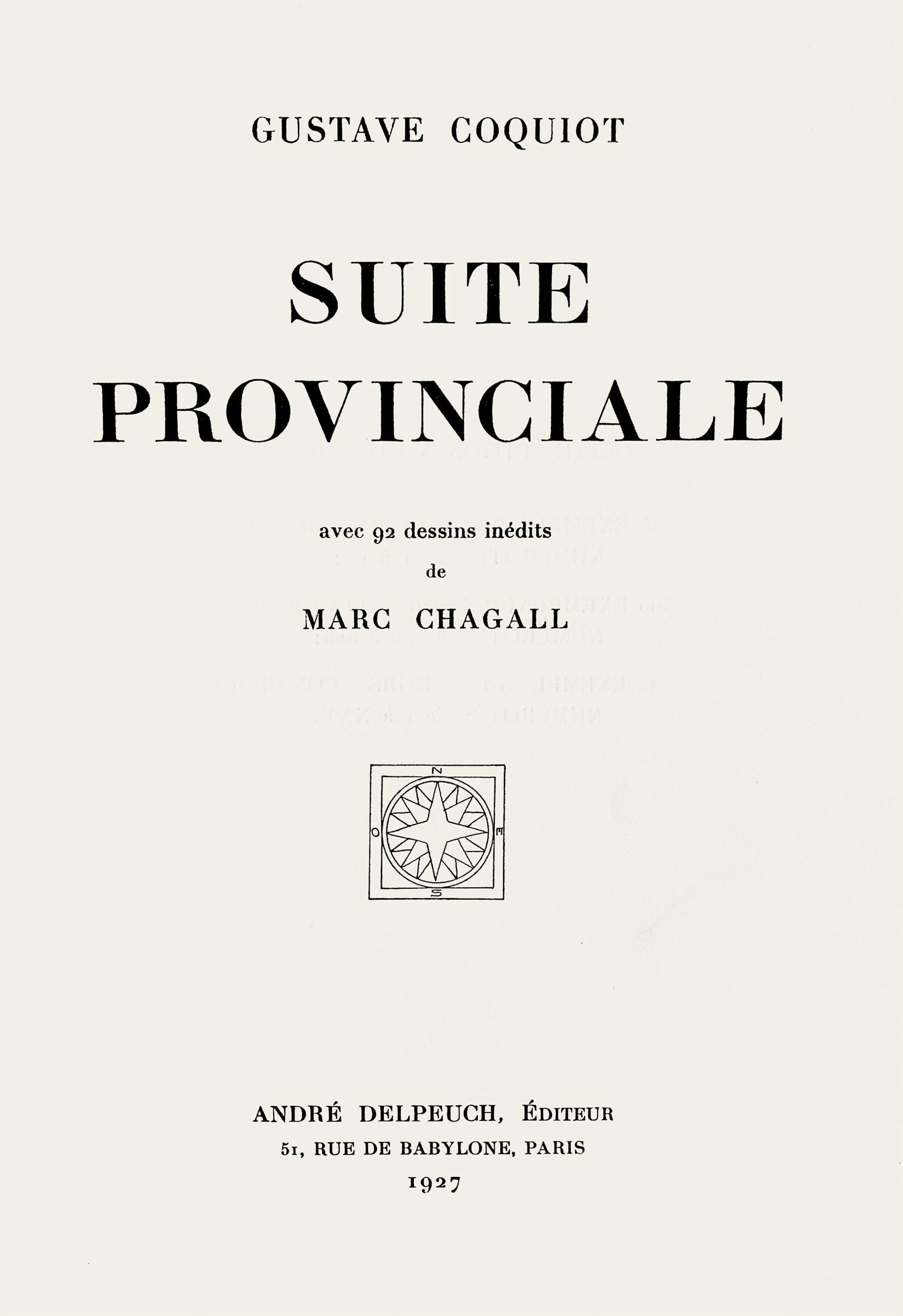 Lithograph - Marc Chagall - Composition - Suite Provinciale avec 92 dessins indits de Marc Chagall - 7