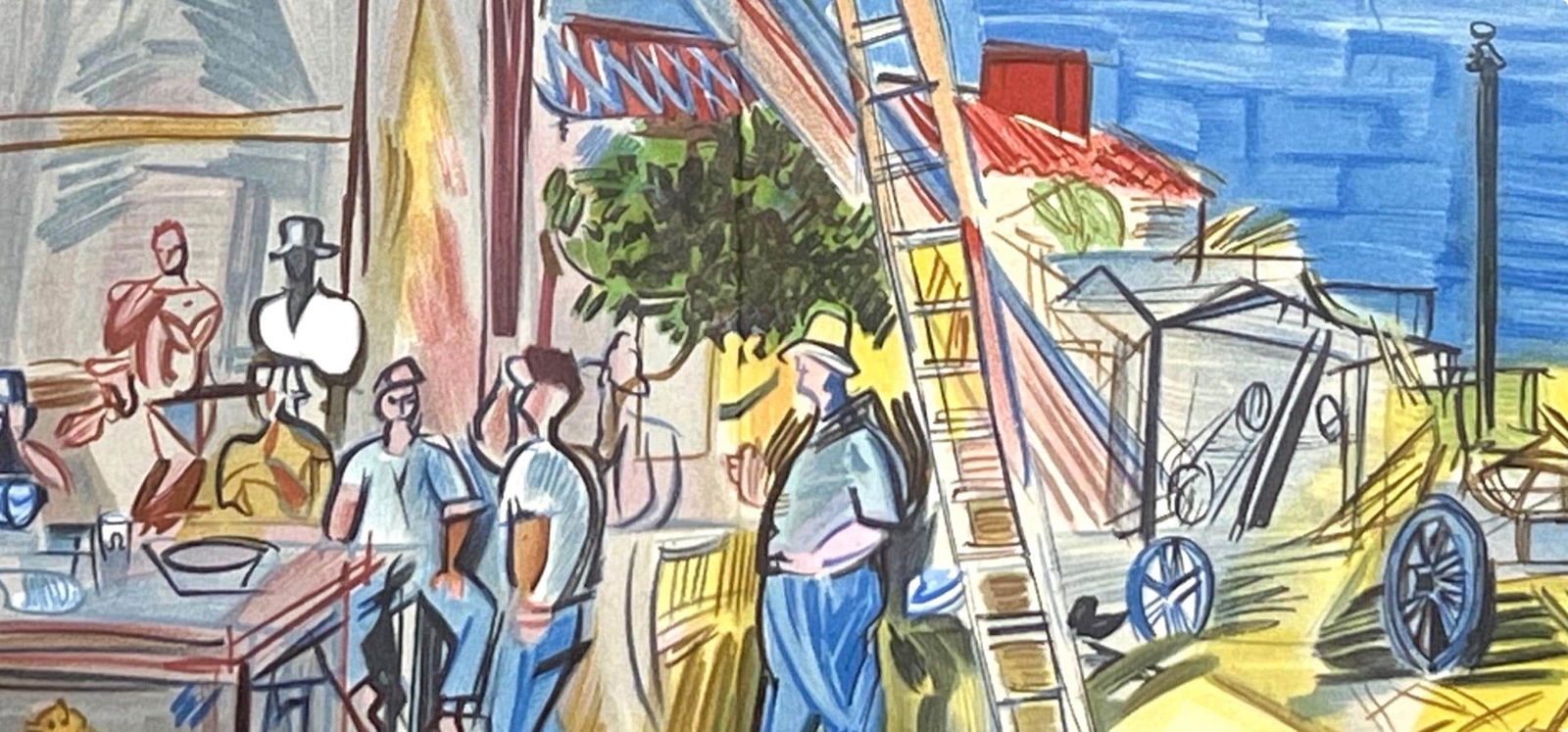 Lithograph - Raoul Dufy - Les Moissonneurs - Lettre mon peintre Raoul Dufy - 4