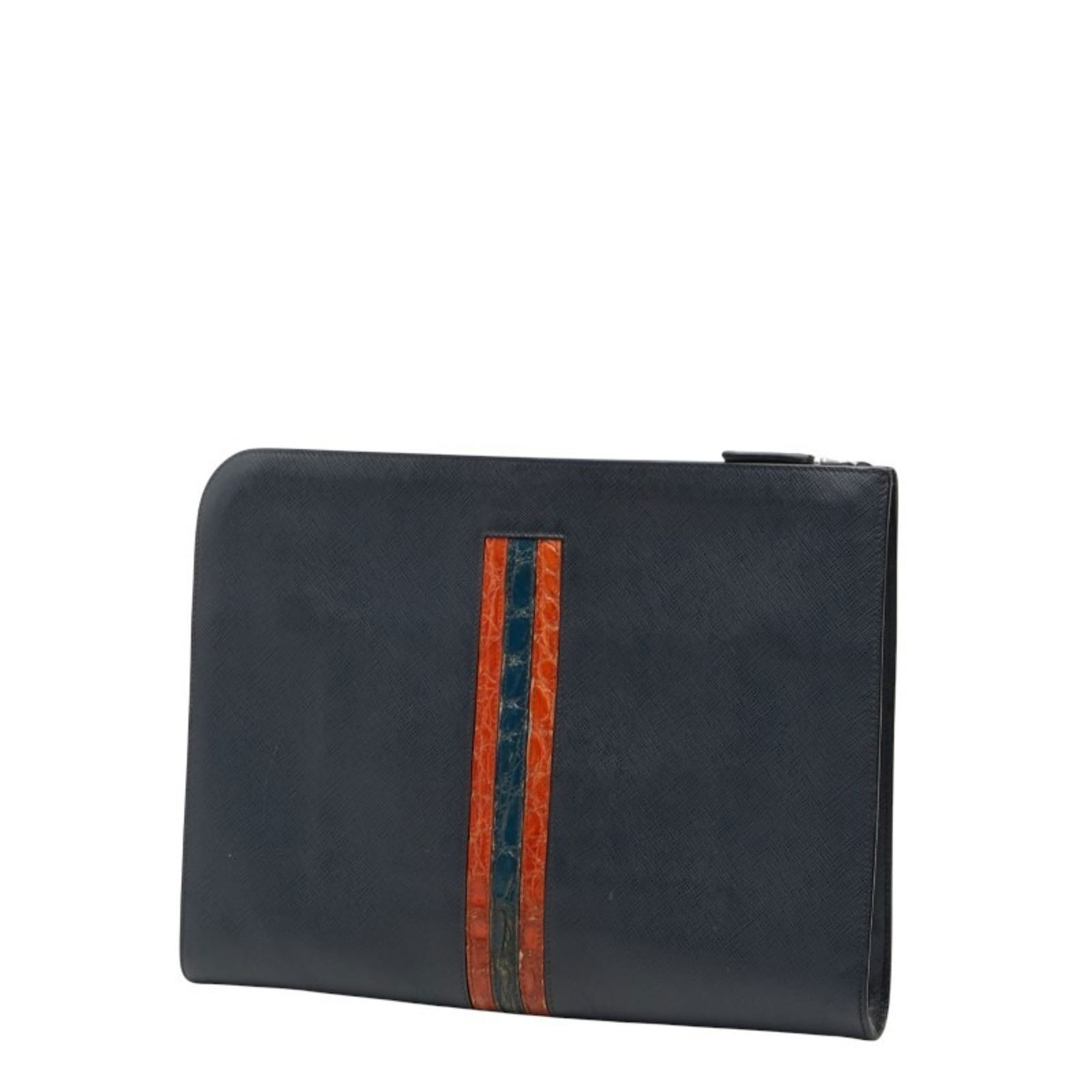 Leather Prada Document Case - 2