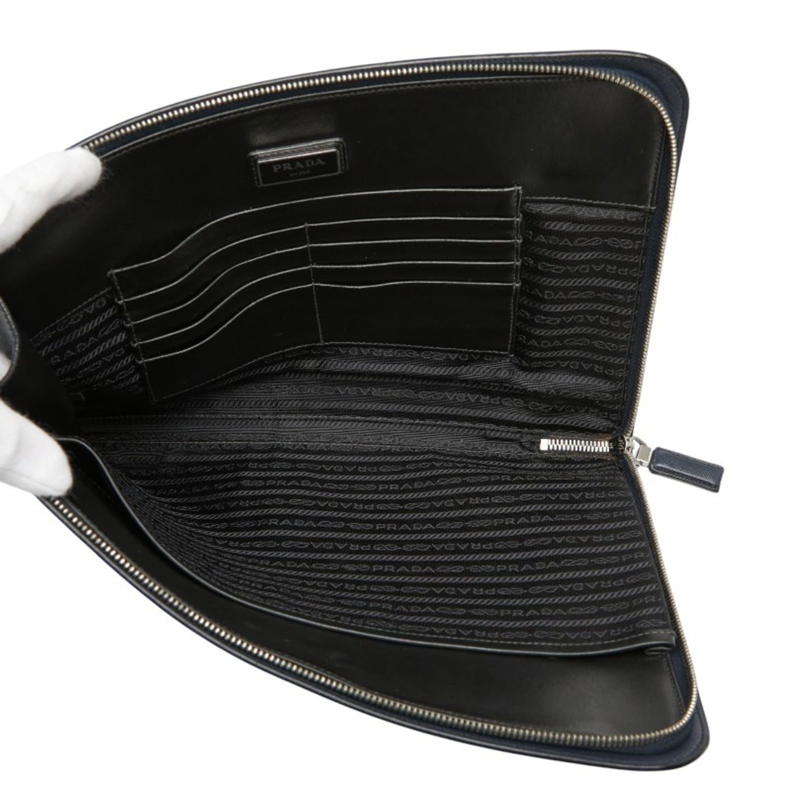 Leather Prada Document Case - 8