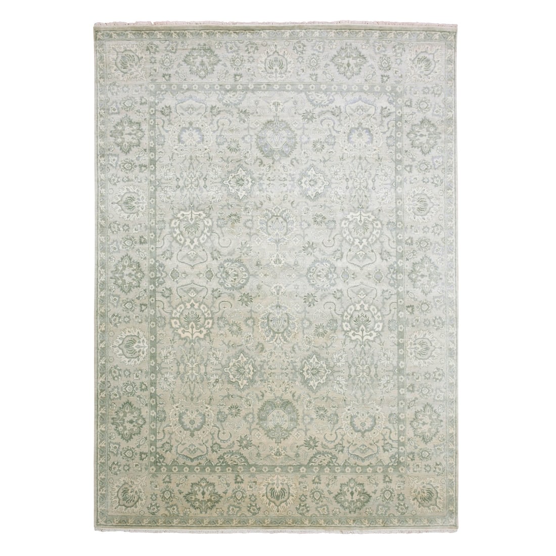 Rug 8'6"x12' Oushak Design with Touches of Gold Pure Silk Hand Knotted: Rug 8'6"x12' Oushak Design with Touches of Gold Pure Silk Hand Knotted This listing features Rug 8'6"x12' Oushak Design with Touches of Gold Pure Silk Hand Knotted. Item specifics are provided below.