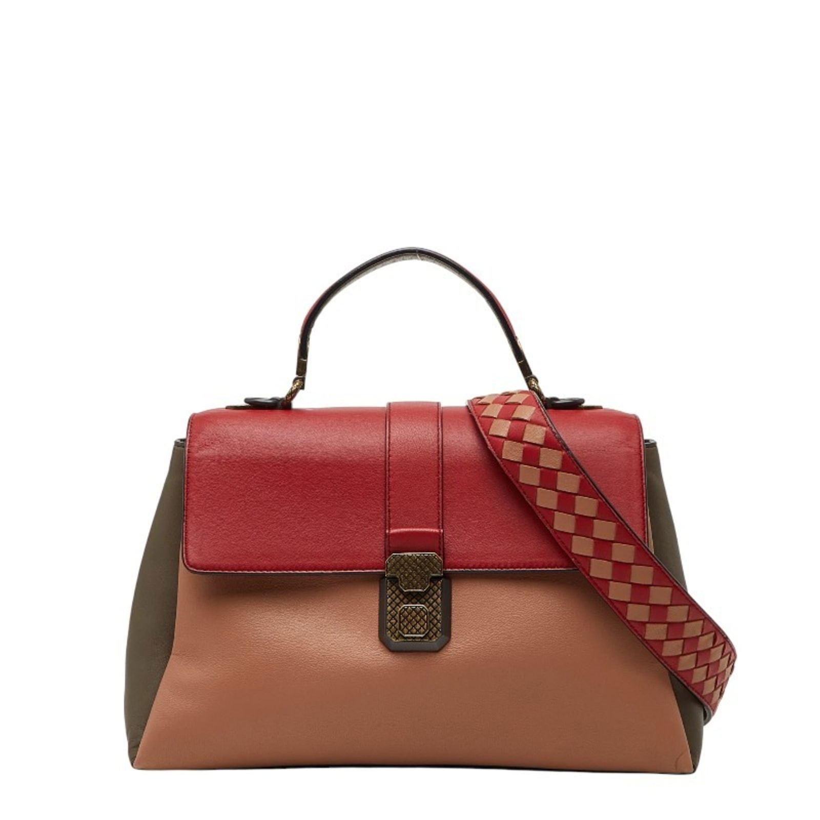 Shoulder Bag Leather - Bottega Veneta Handbag (1 of 12)