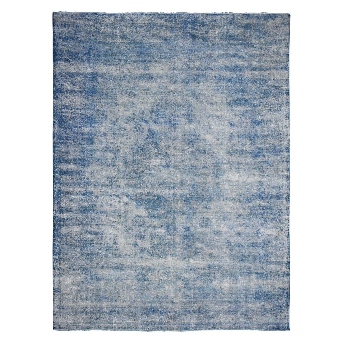 Rug 9'5"x12'7" Mavericks Blue Vintage Zoroastrian Karman Wool Oriental (1 of 12)