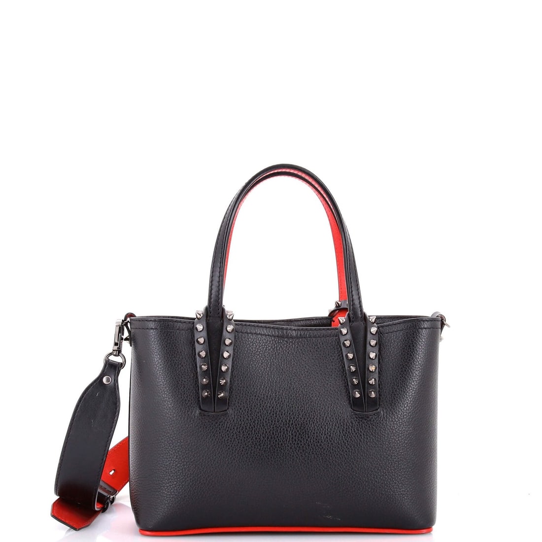 Mini Christian Louboutin Cabata East West Tote Leather: Mini Christian Louboutin Cabata East West Tote Leather This listing features Mini Christian Louboutin Cabata East West Tote Leather. Item specifics are provided below. Item Specifics: Brand: Christian