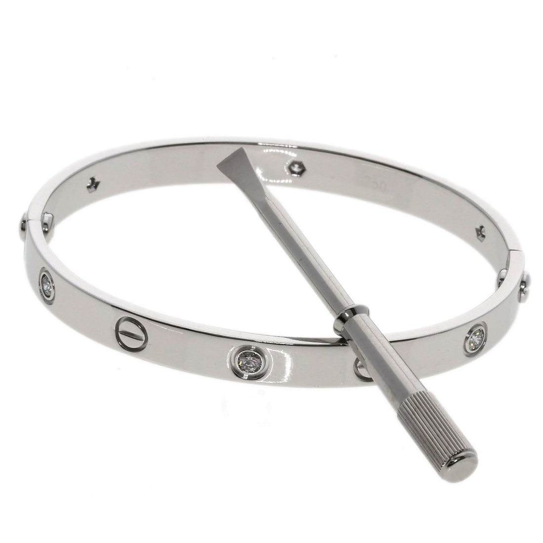 White CARTIER LOVE Bracelets Half Diamond with Driver #17 Bracelet K18: White CARTIER LOVE Bracelets Half Diamond with Driver #17 Bracelet K18 This listing features White CARTIER LOVE Bracelets Half Diamond with Driver #17 Bracelet K18. Item specifics are provided below.