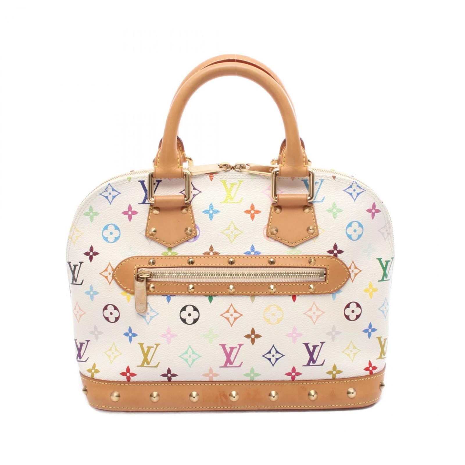 Leather - Louis Vuitton Handbag Pvc - Monogram Multicolore - Coated Canvas (1 of 8)