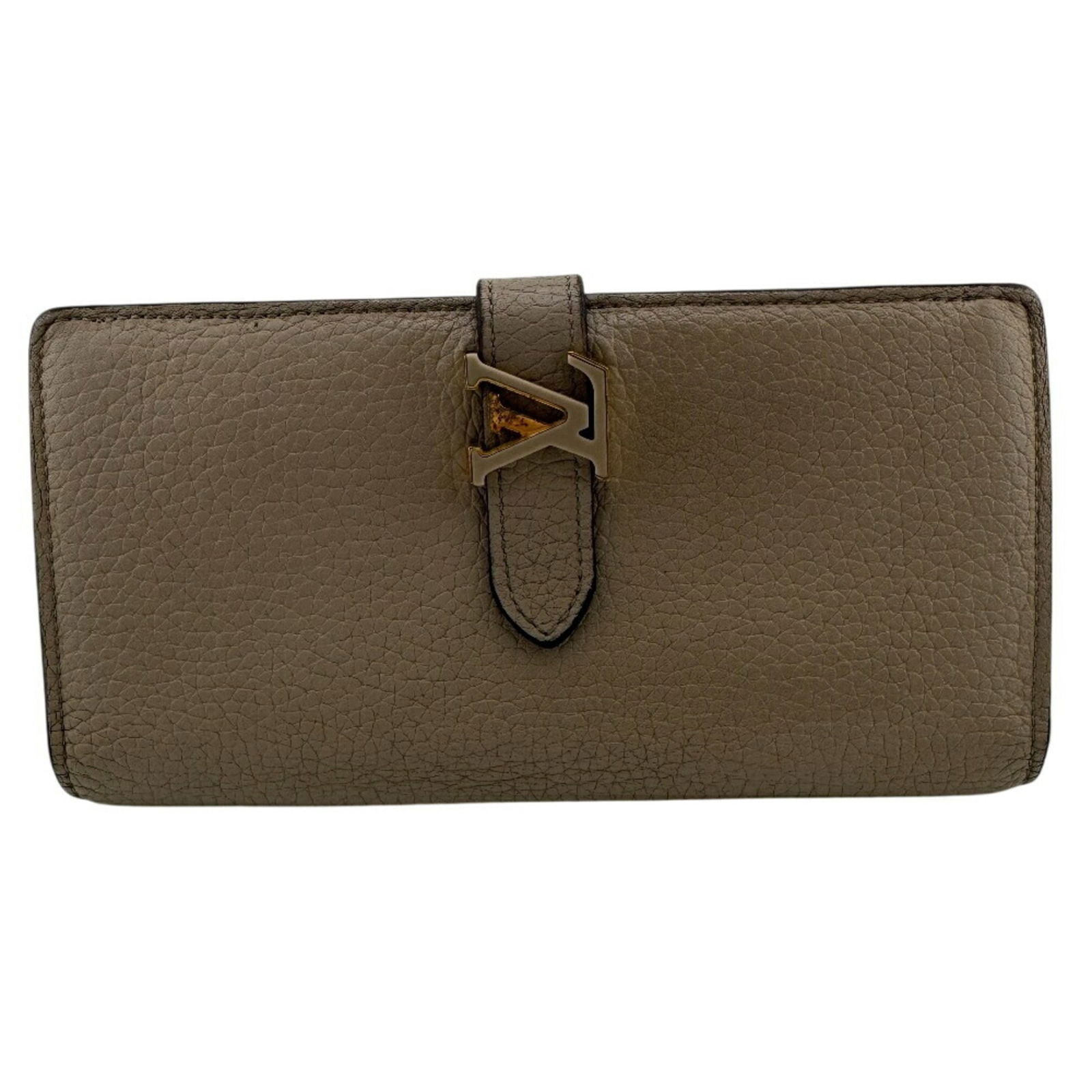 Women's LOUIS VUITTON M81367 LV Vertical Taurillon Long Wallet Beige (1 of 16)