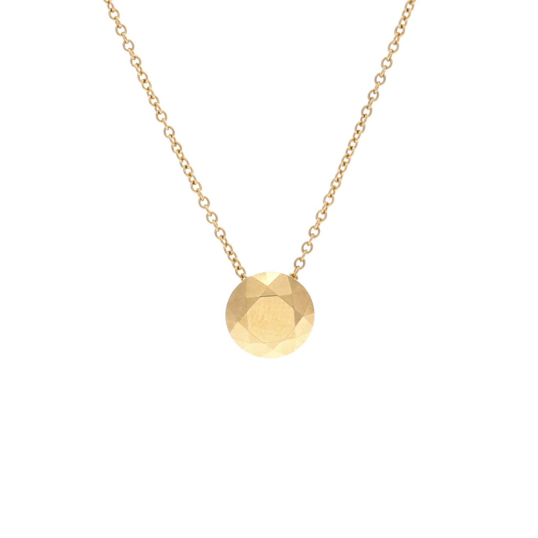 Gold Tiffany & Co. Elsa Peretti Two Carat Faceted Pendant Necklace 18K Yellow: Gold Tiffany & Co. Elsa Peretti Two Carat Faceted Pendant Necklace 18K Yellow This listing features Gold Tiffany & Co. Elsa Peretti Two Carat Faceted Pendant Necklace 18K Yellow. Item specifics are pr