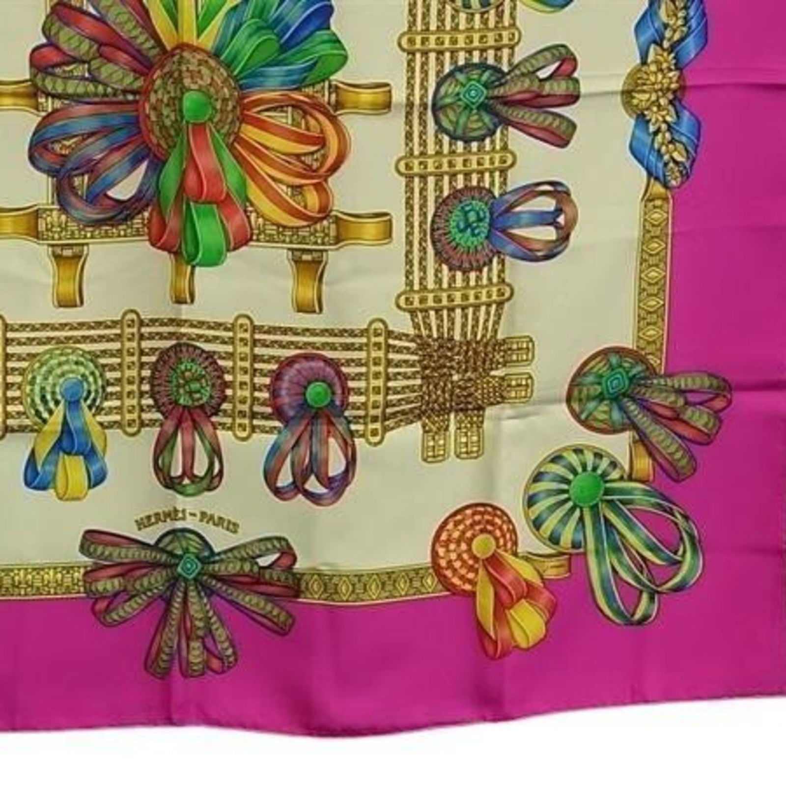 100% Hermes Scarf Silk - 4