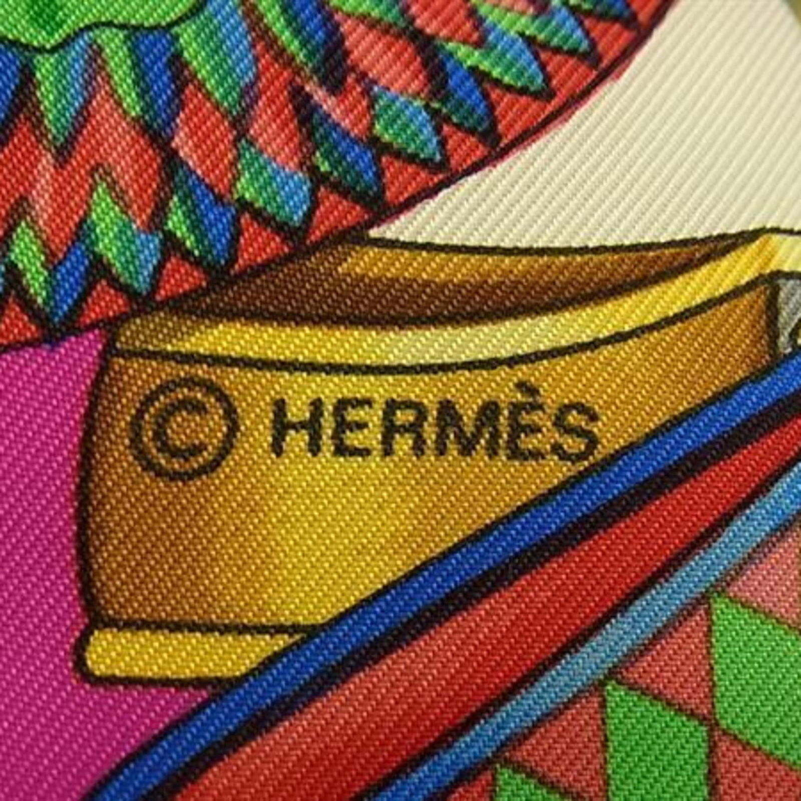 100% Hermes Scarf Silk - 5
