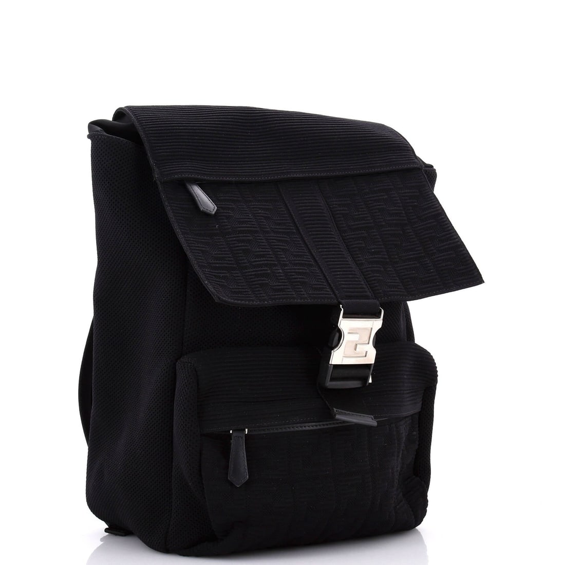 Medium Fendi Fendiness Backpack Zucca Jacquard and Mesh - 2