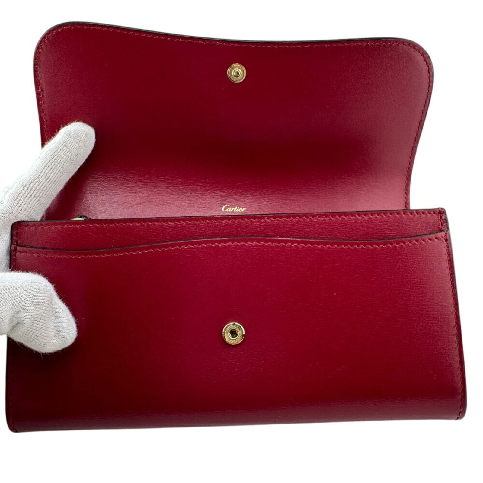 Leather Cartier Long Wallet (Bi-Fold) - 7