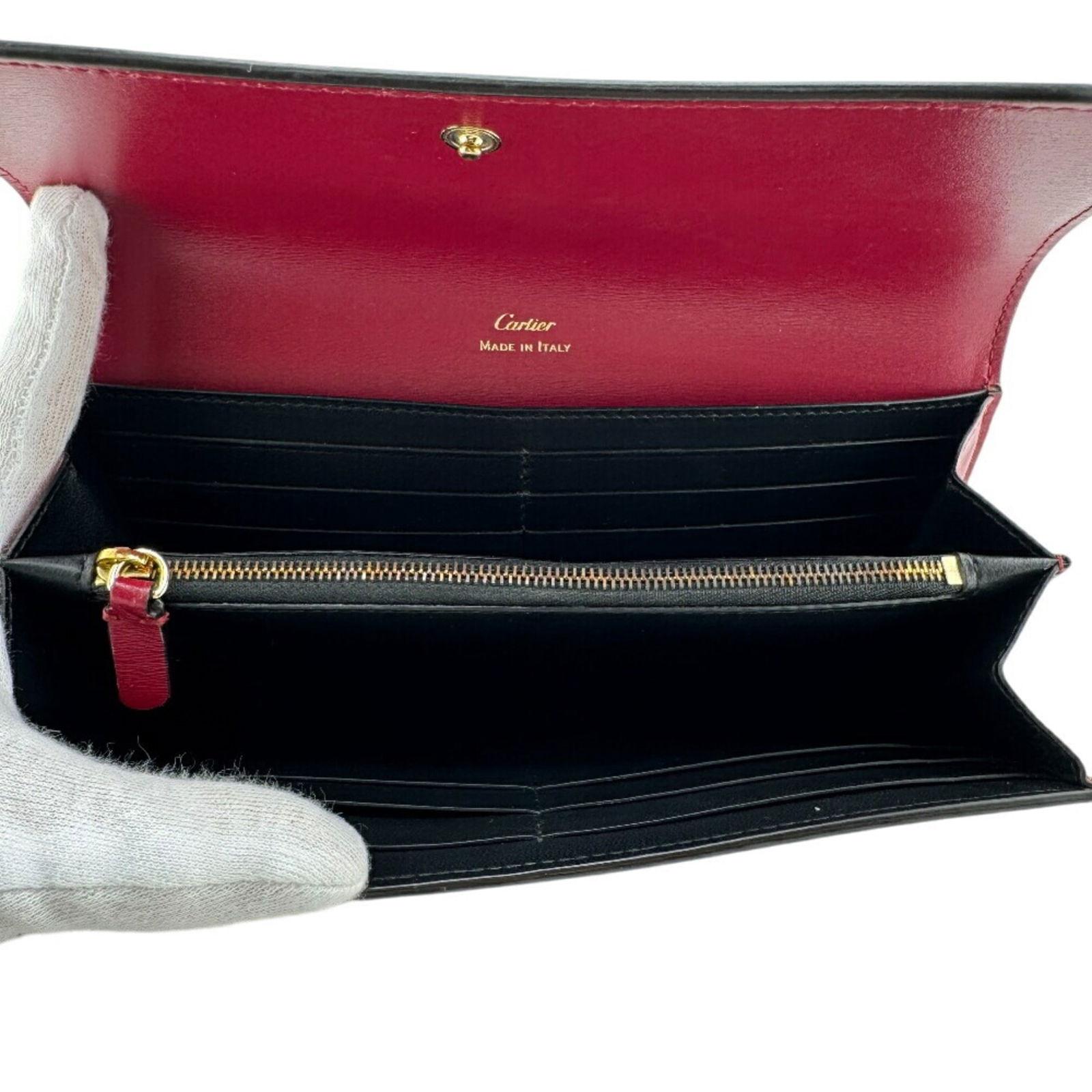 Leather Cartier Long Wallet (Bi-Fold) - 8