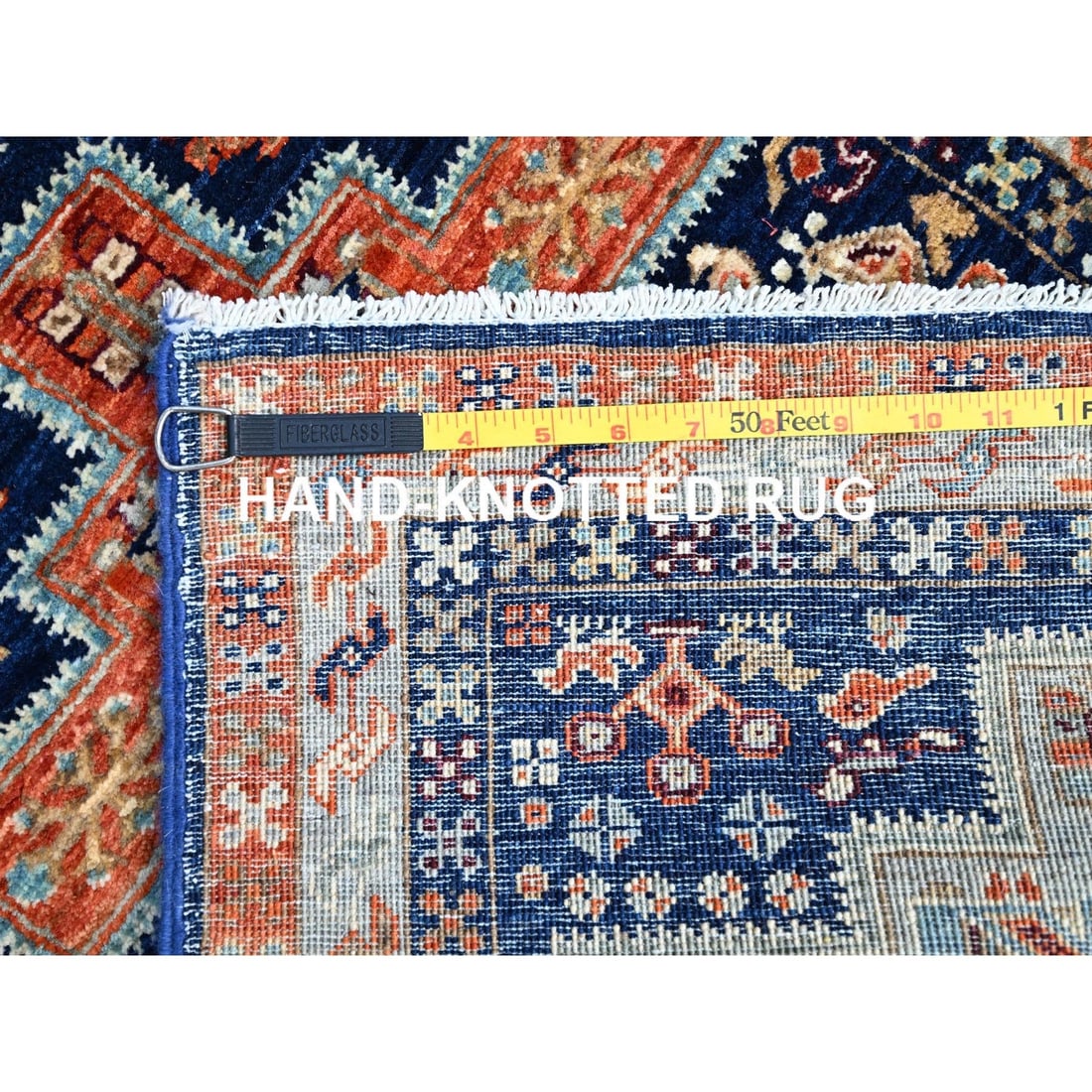 Rug 2'x5'10" Blue 200 KPSI Armenian Caucasian Design Runner Oriental - 7