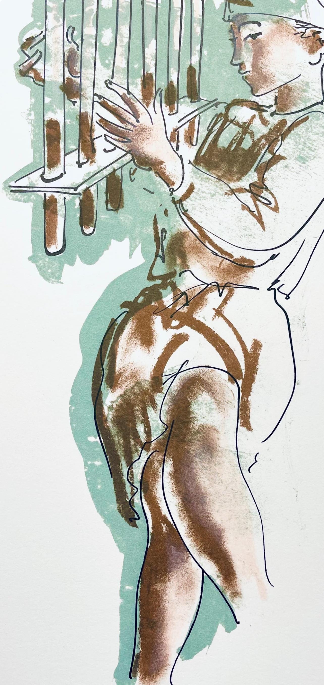 Lithograph - Hans Erni - Composition - Rflexions Simples Sur Le Corps - 4