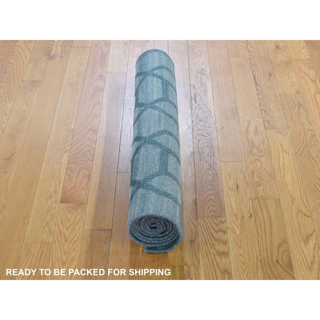 Rug 2'7"x9'8" Hand Woven Flat Weave Pure Wool Reversible Kilim Runner - 5