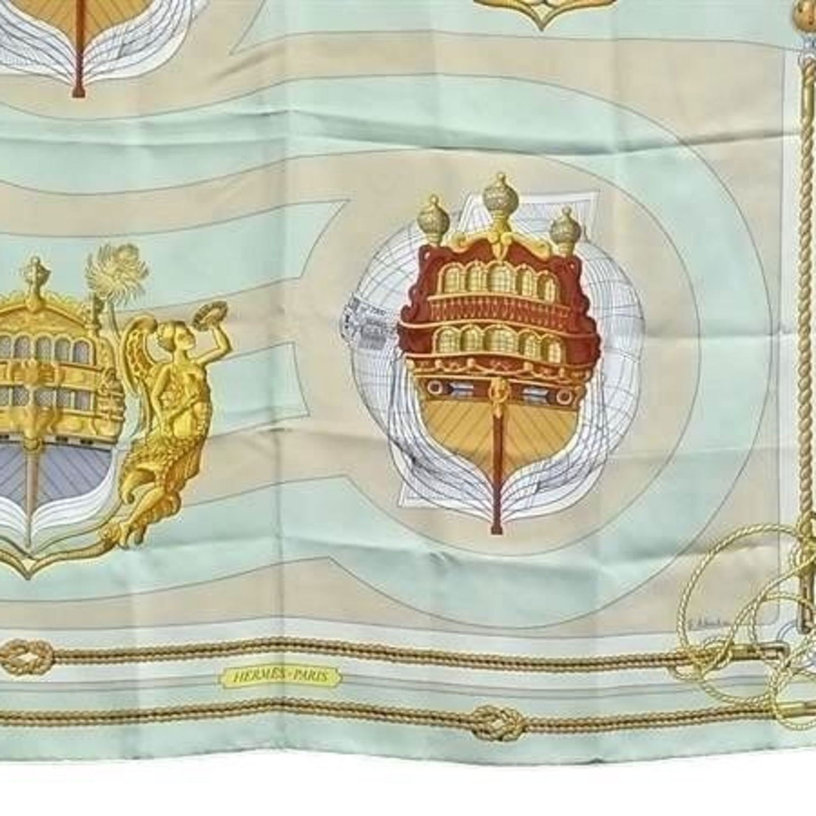 100% Hermes Scarf Silk - 4