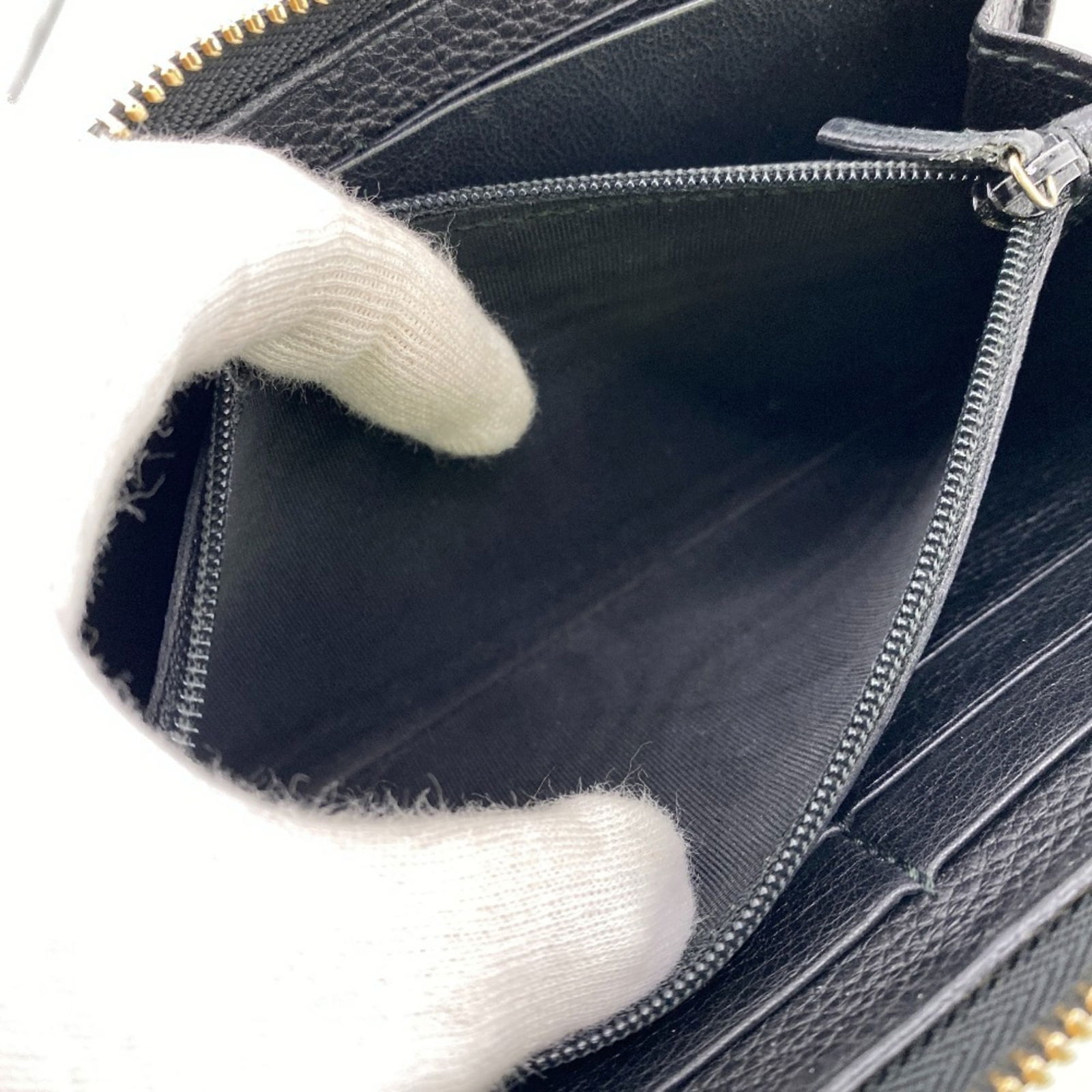 Women's - GUCCI 282413 Soho Round Zip Wallet - Black - 9