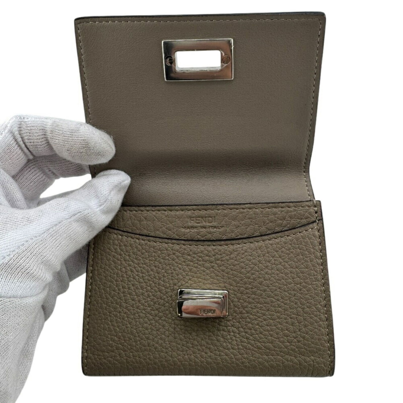 Leather Fendi Card Wallet - 7