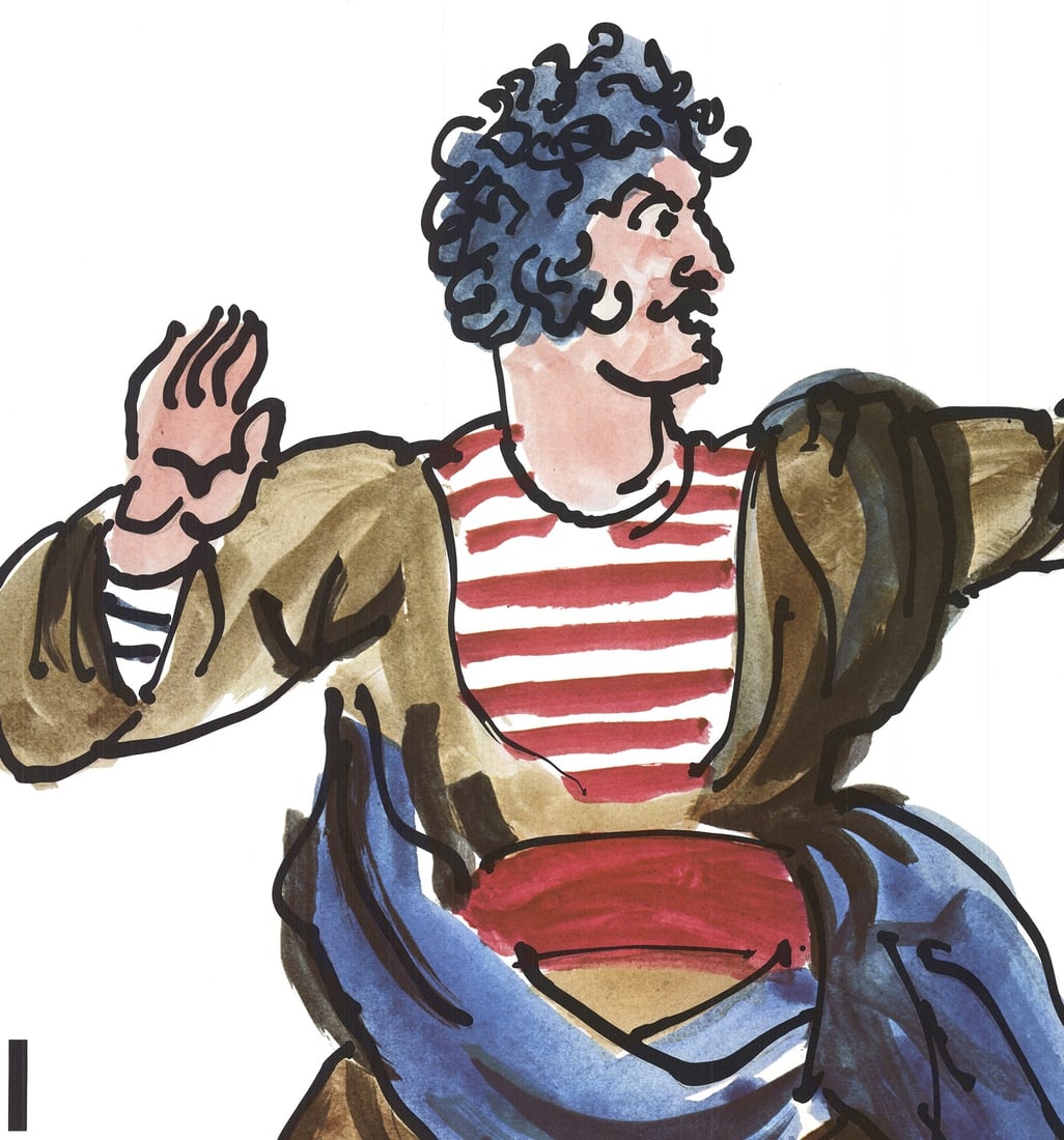 Contemporary IVAN CHERMAYEFF Kean 46" x 30" Offset Lithograph 1979 - 3