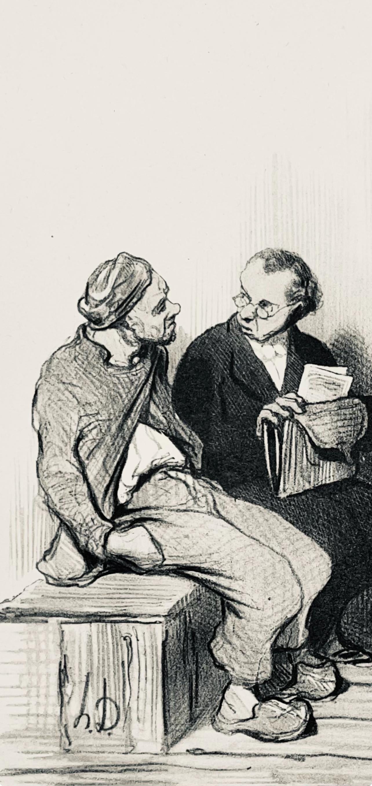 Lithograph - Honor Daumier - Composition - Law and Justice - 2