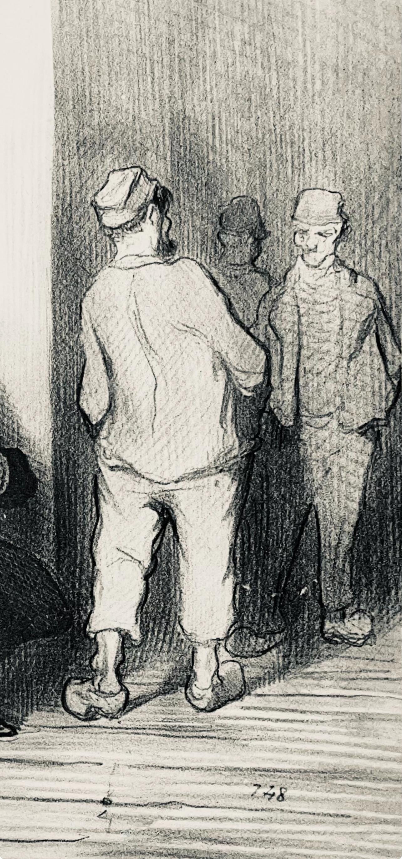 Lithograph - Honor Daumier - Composition - Law and Justice - 4