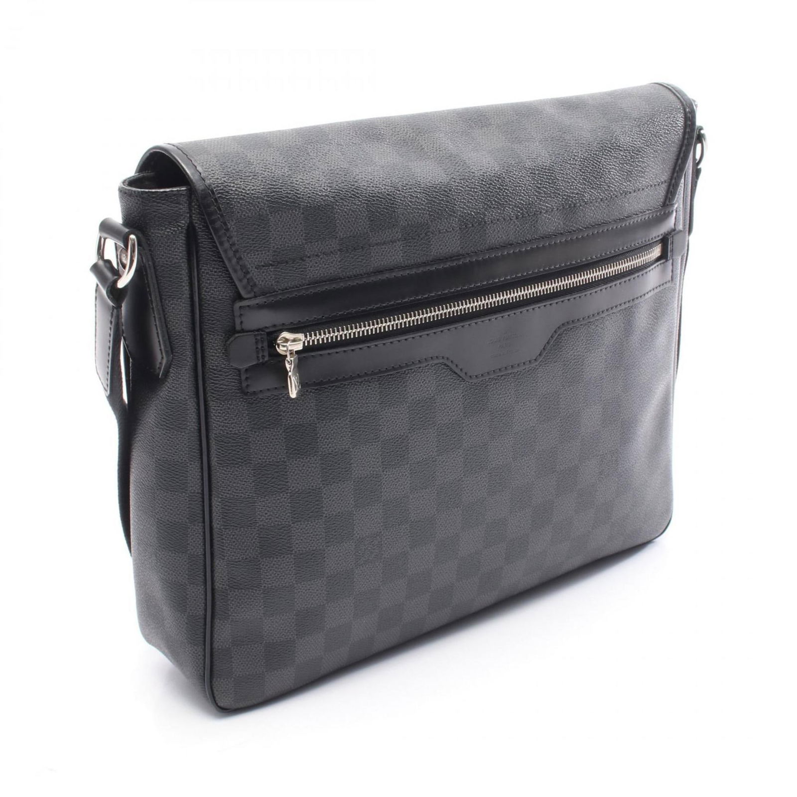 Leather - Louis Vuitton Shoulder Bag Pvc - Coated Canvas - Damier Graphite - 2