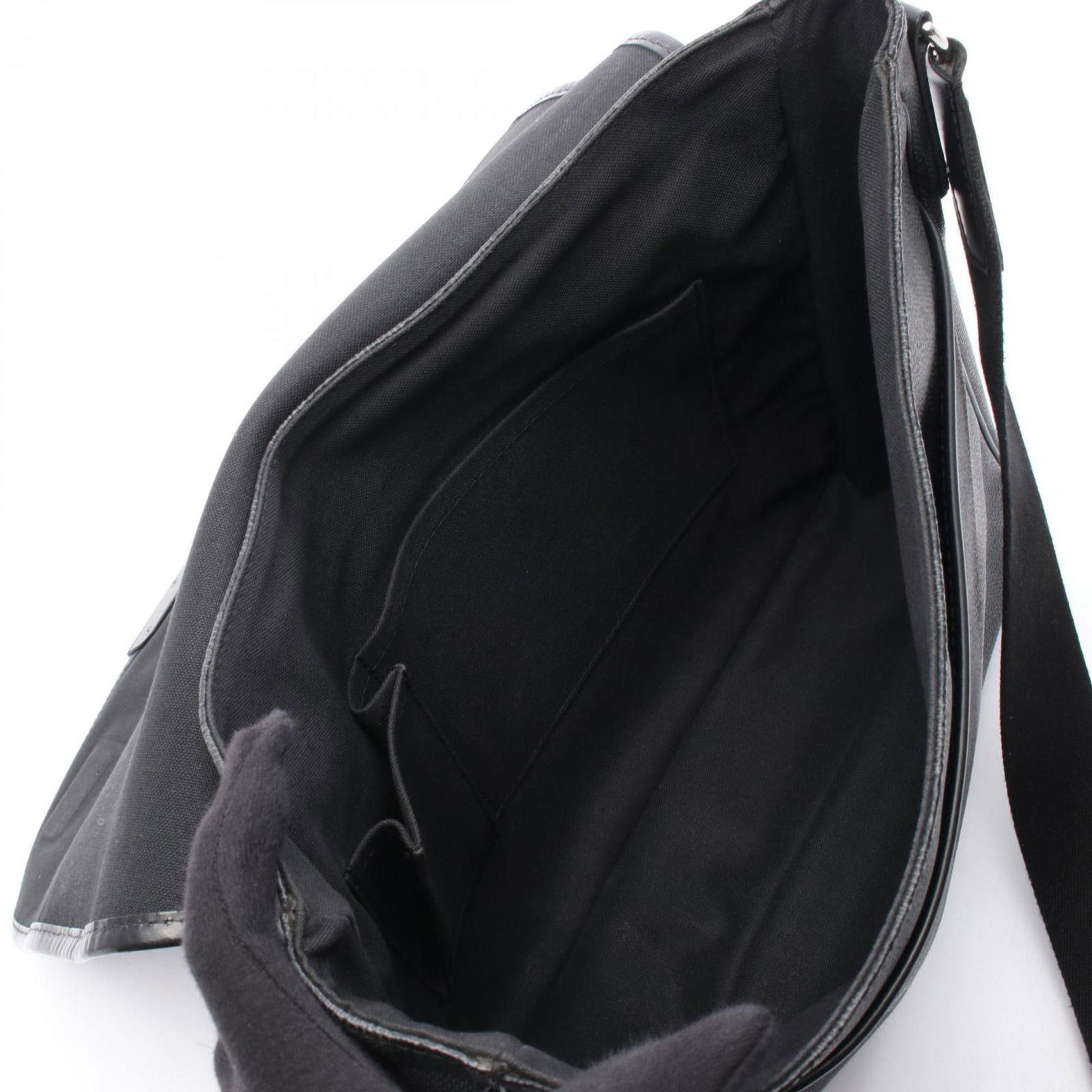 Leather - Louis Vuitton Shoulder Bag Pvc - Coated Canvas - Damier Graphite - 3