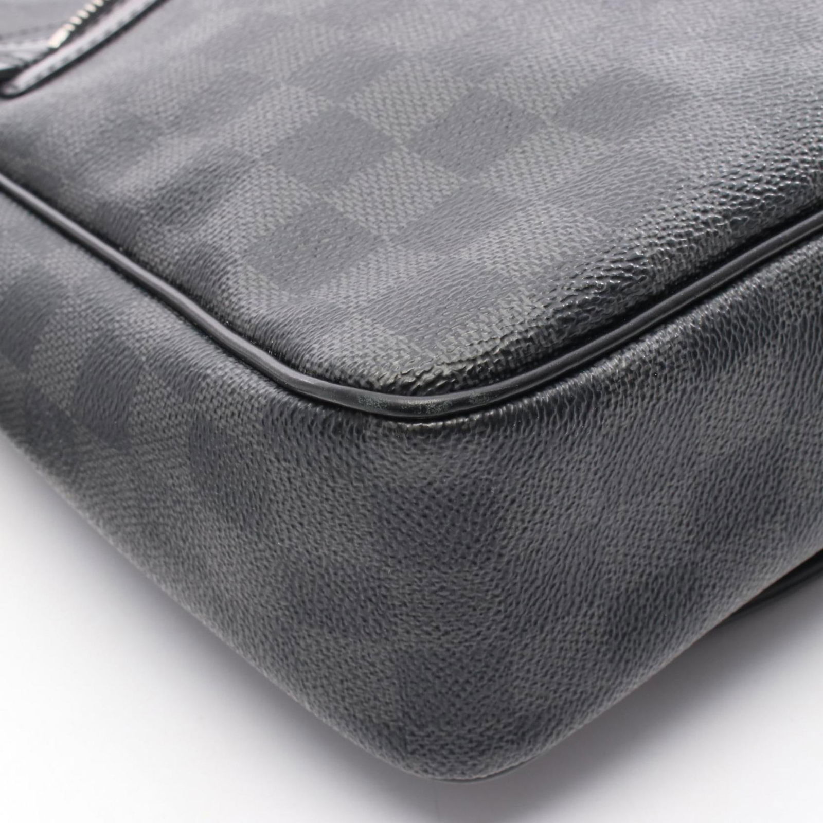 Leather - Louis Vuitton Shoulder Bag Pvc - Coated Canvas - Damier Graphite - 6