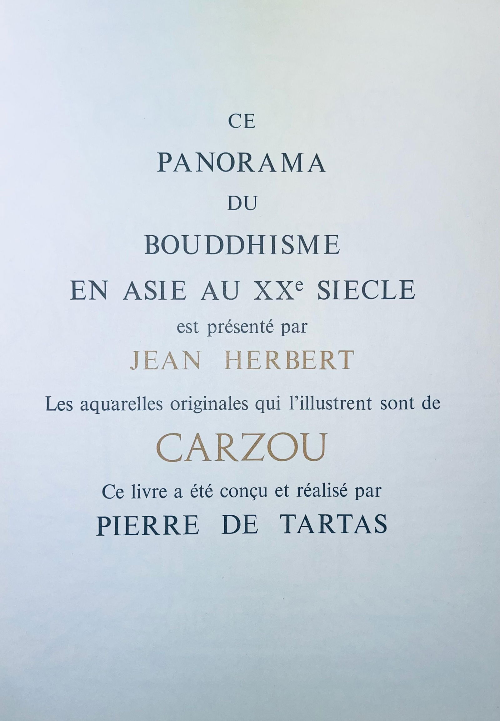 Lithograph - Jean Carzou - Composition - Ce Panorama du Bouddhisme - 6