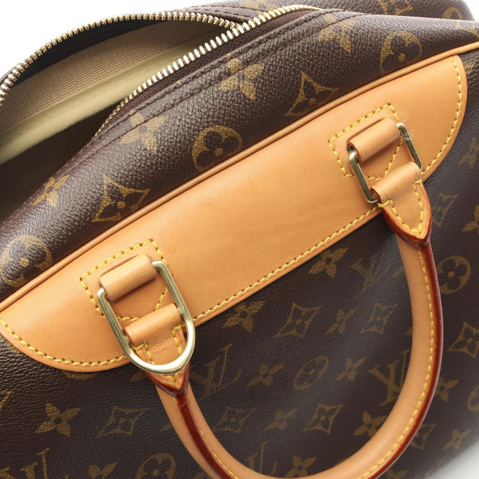 Monogram - Louis Vuitton Handbag Pvc - Coated Canvas - Leather - 7