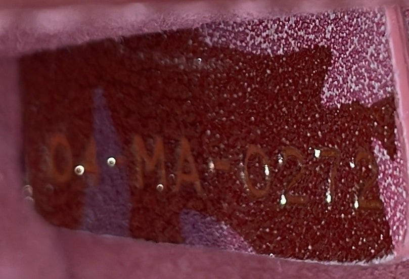 Micro Christian Dior Lady Dior Bag Painted Leather with Faux Pearl Charms - 6