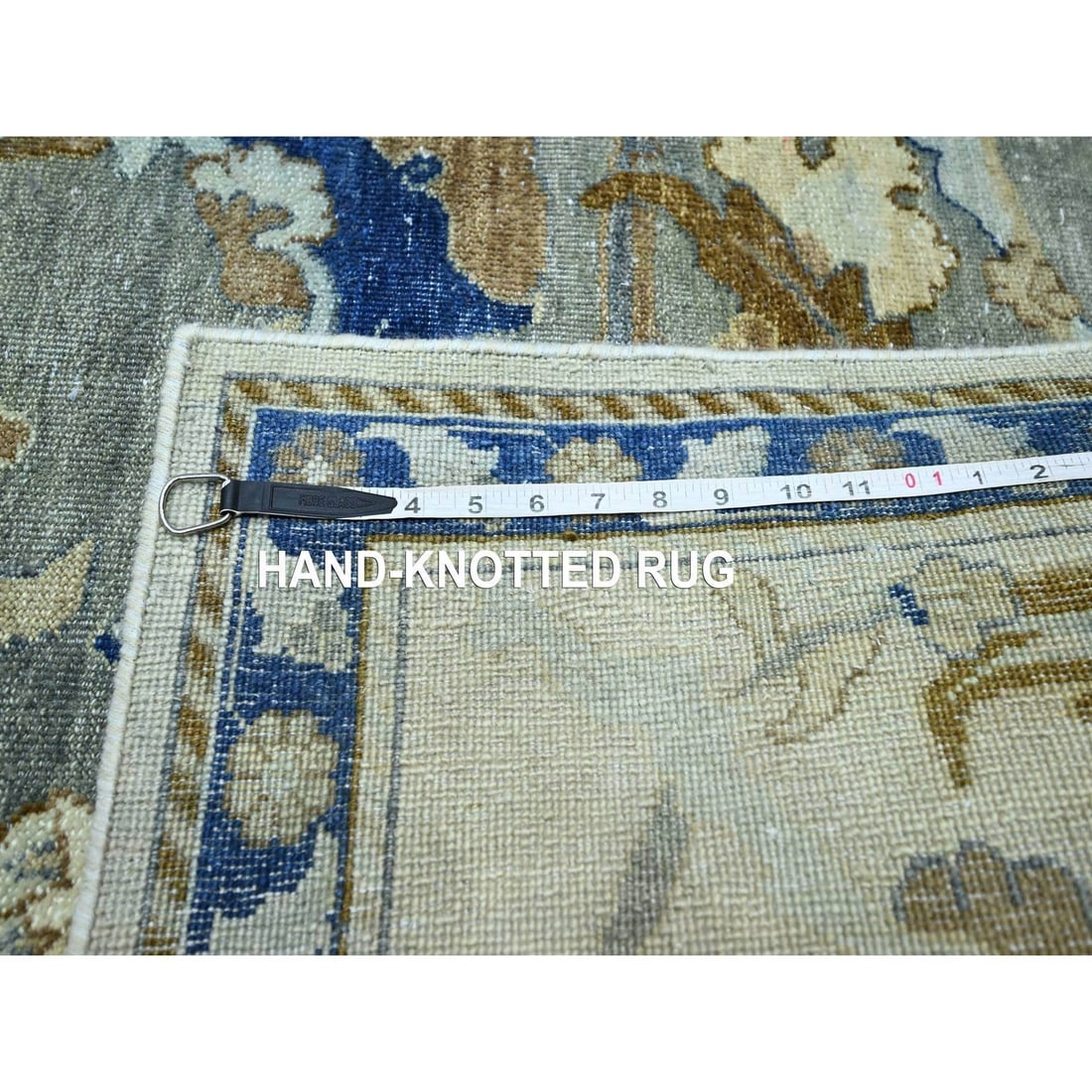 Rug 9'2"x12'3" Chiffon White Polonaise Czartoryski Hand Knotted 100% Wool - 11