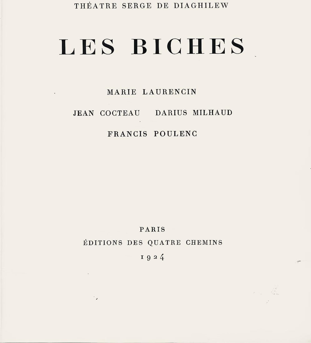 Lithograph - Marie Laurencin - Composition - Les Biches - 6