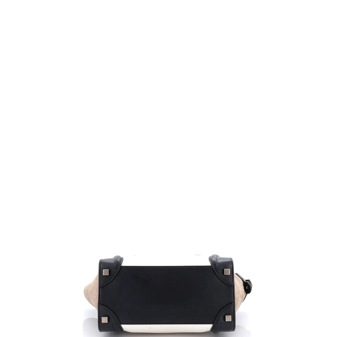 Mini Celine Luggage Bag Canvas and Leather - 4