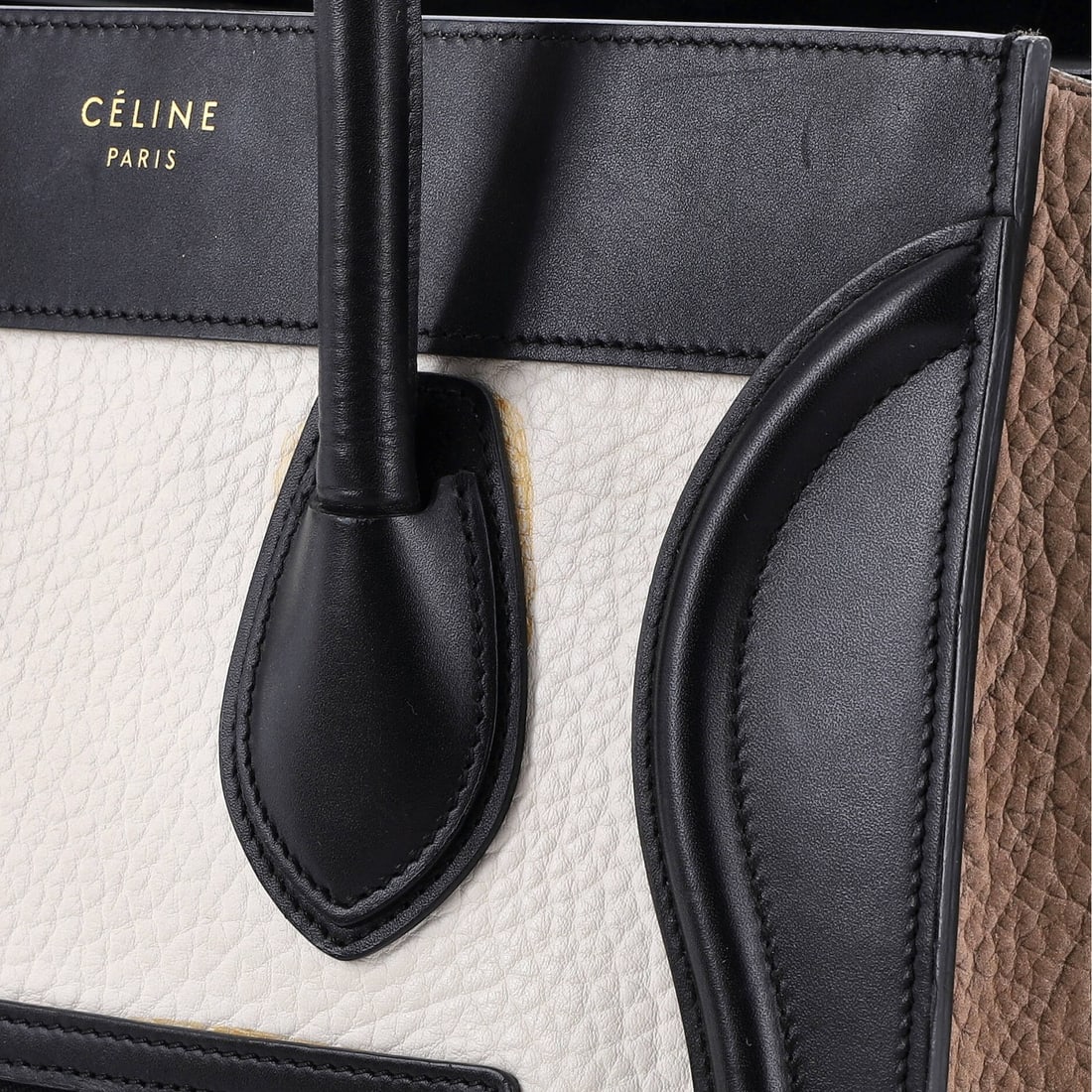 Mini Celine Luggage Bag Canvas and Leather - 6
