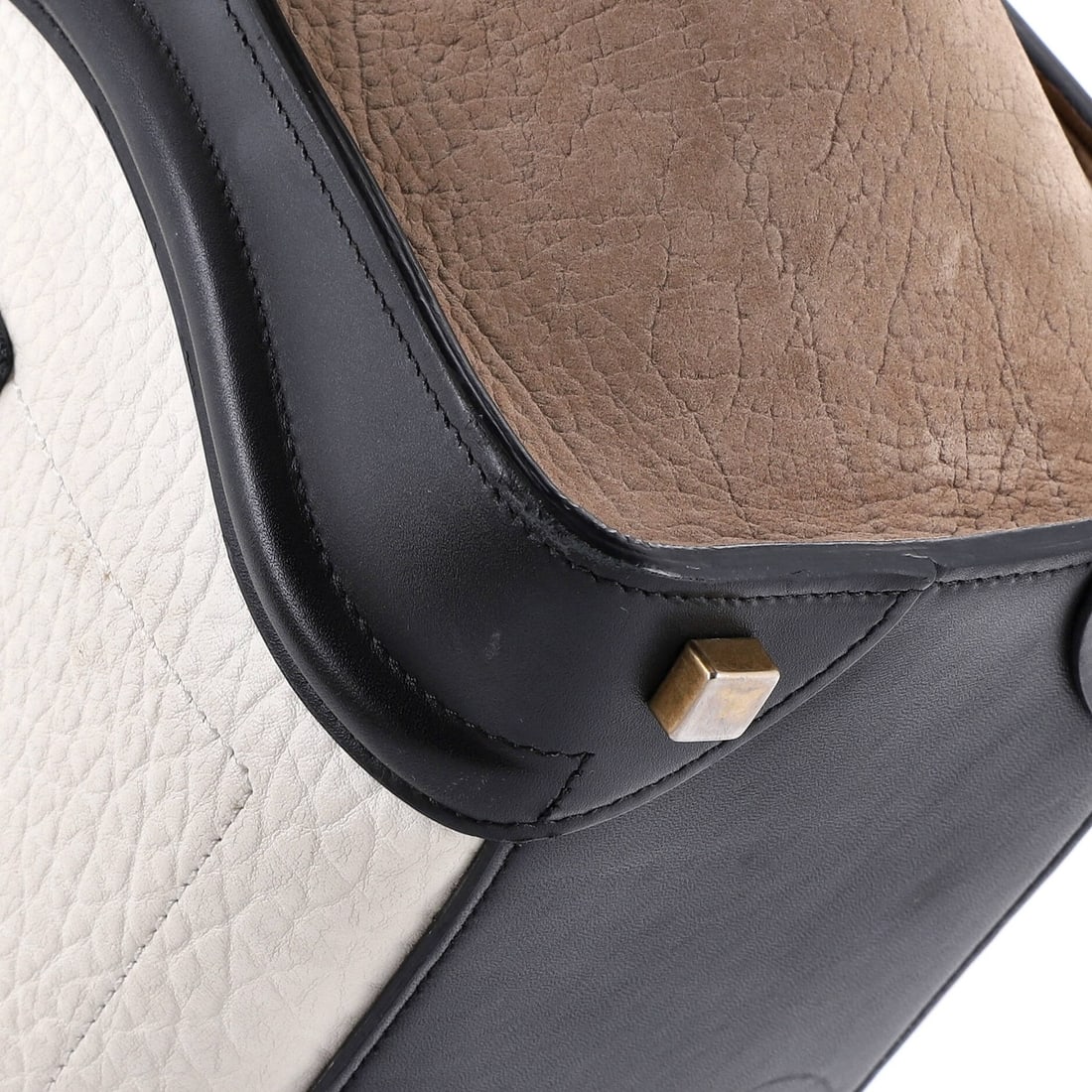 Mini Celine Luggage Bag Canvas and Leather - 7