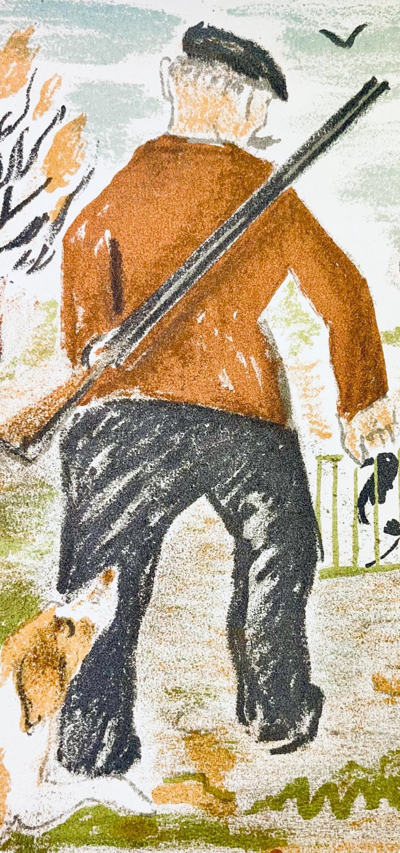 Lithograph - Maurice Mourlot - Composition - de Goupil a Margot - Histoires De Btes - 2