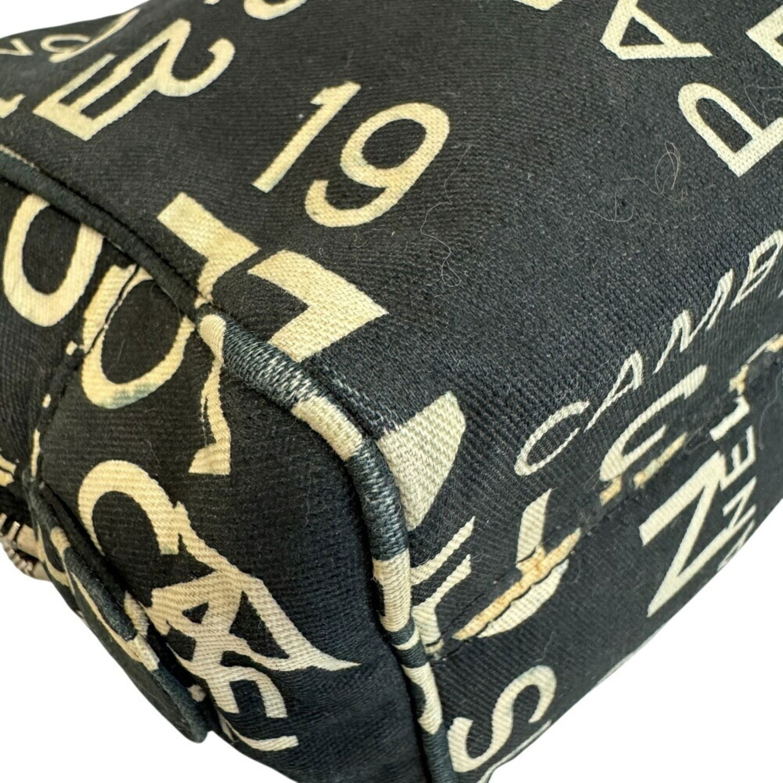 Canvas Chanel Pouch - 4