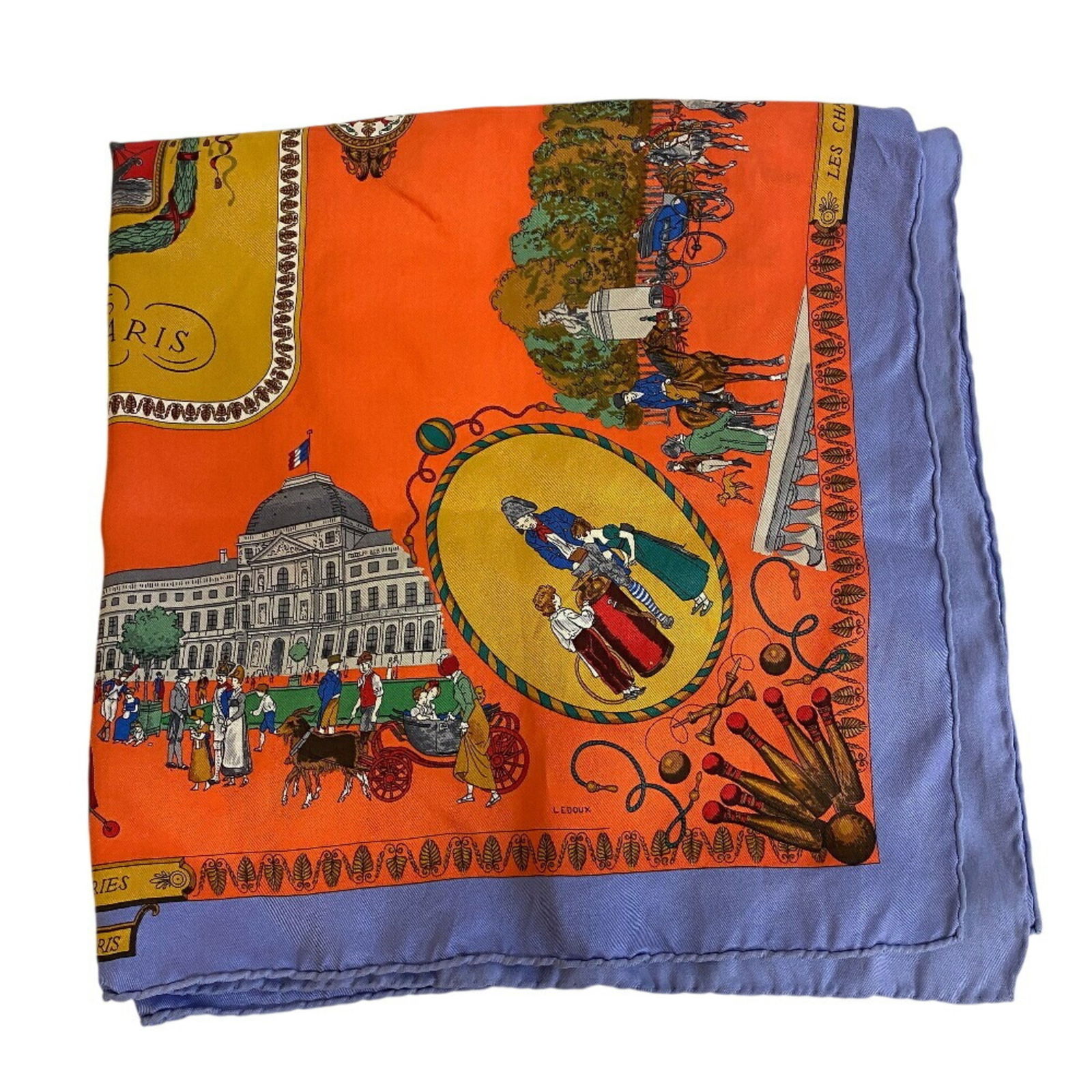 Silk Hermes Scarf - 5