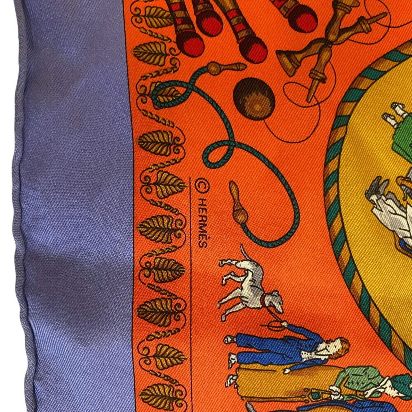 Silk Hermes Scarf - 7