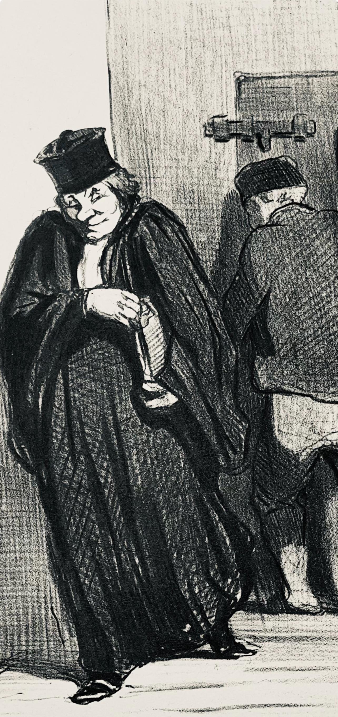 Lithograph - Honor Daumier - Composition - Law and Justice - 2