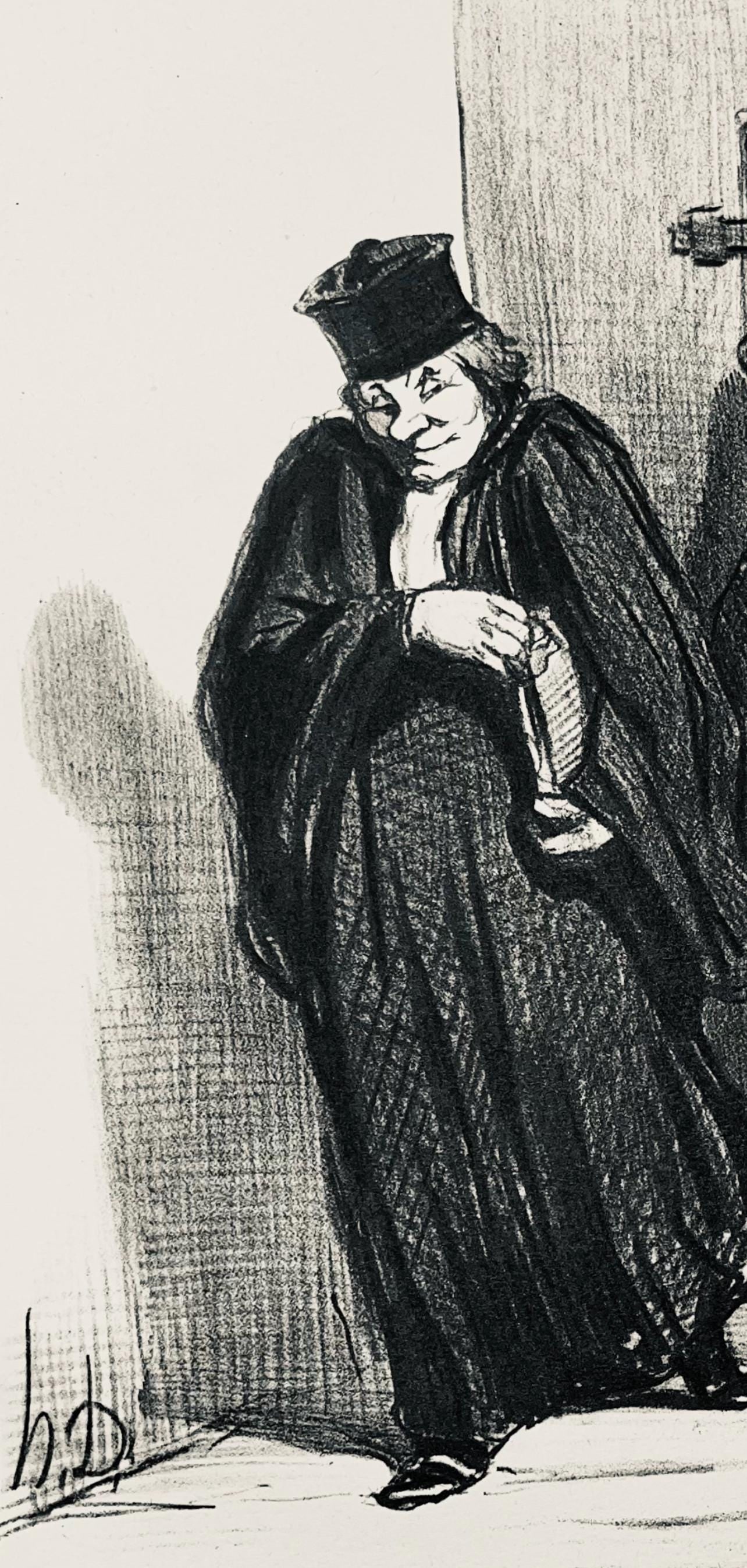 Lithograph - Honor Daumier - Composition - Law and Justice - 3