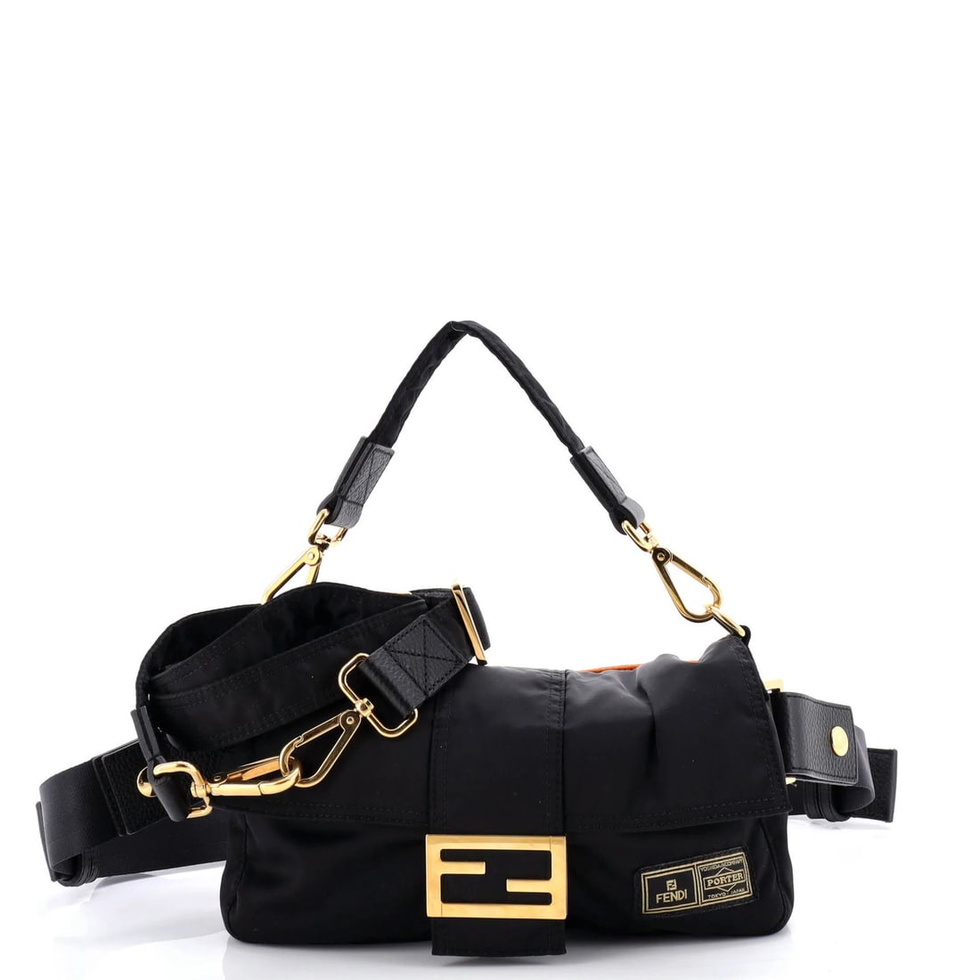 Medium Fendi Porter Baguette Bag Nylon: Medium Fendi Porter Baguette Bag Nylon This listing features Medium Fendi Porter Baguette Bag Nylon. Item specifics are provided below. Item Specifics: Brand: Fendi Exterior Material: Nylon Style: Bel