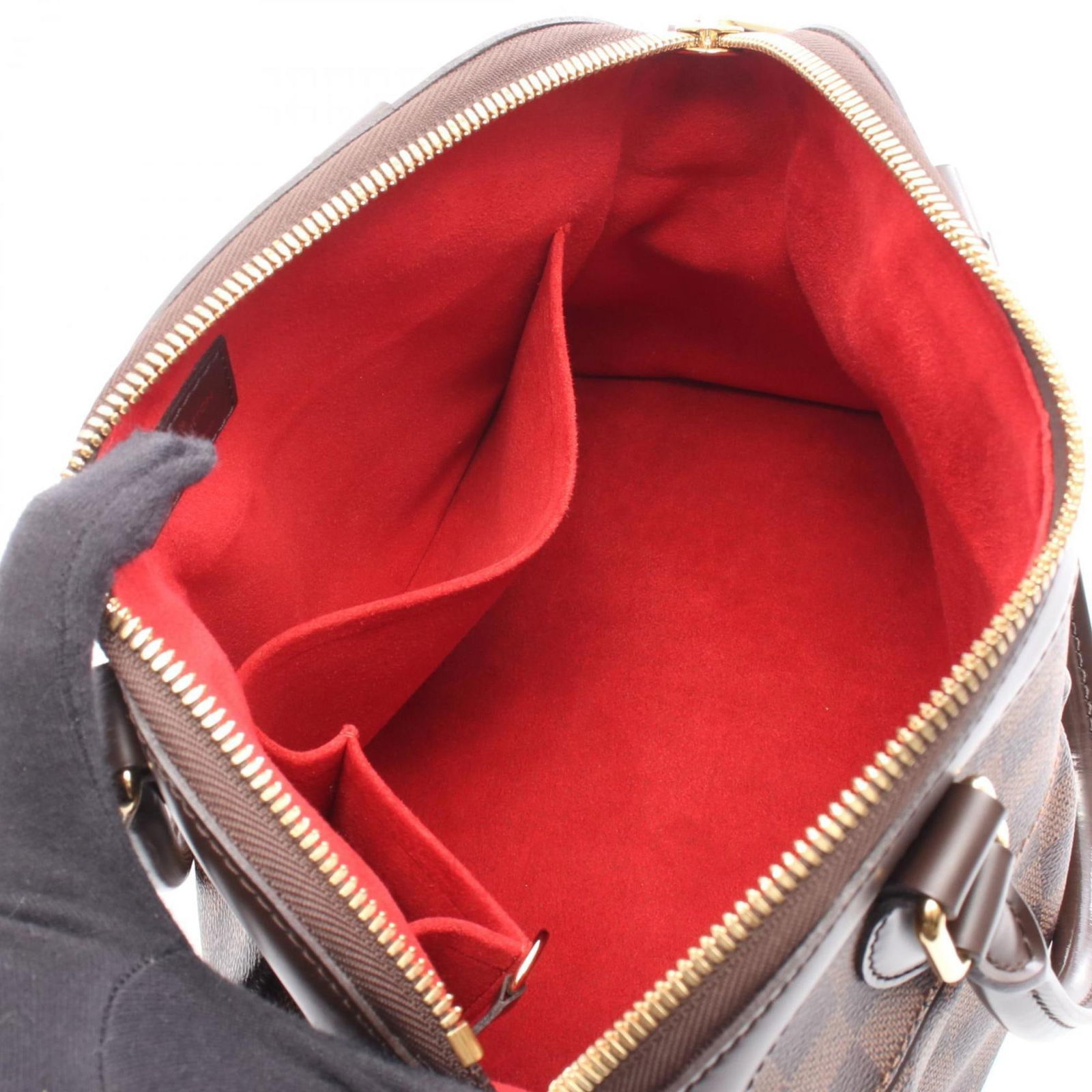 Leather - Louis Vuitton Handbag Pvc - Coated Canvas - Damier Canvas - 3