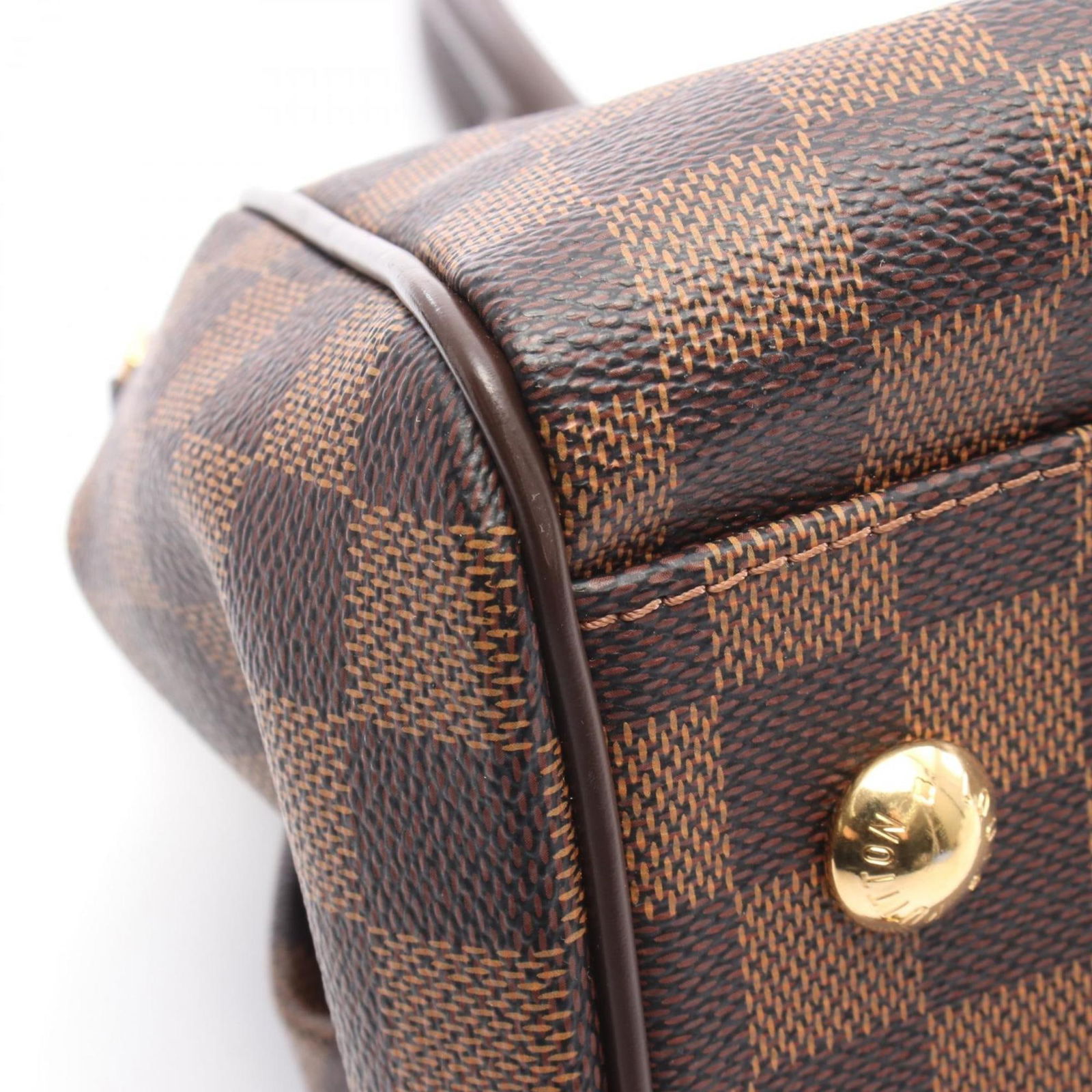 Leather - Louis Vuitton Handbag Pvc - Coated Canvas - Damier Canvas - 7