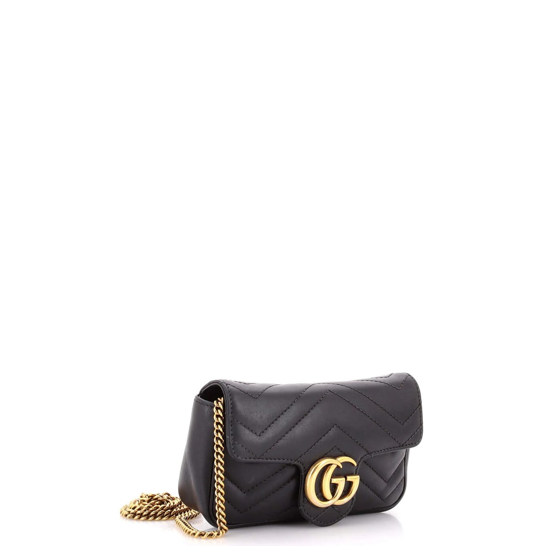 Mini Gucci GG Marmont Flap Bag Matelasse Leather Super - 2