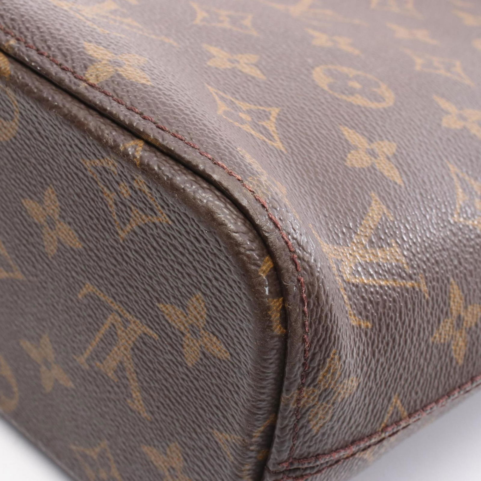 Leather - Louis Vuitton Tote Bag Pvc - Coated Canvas - Monogram - 7